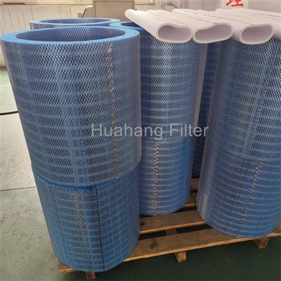 Kartrid filter pengumpulan debu saat ini sedang diproduksi